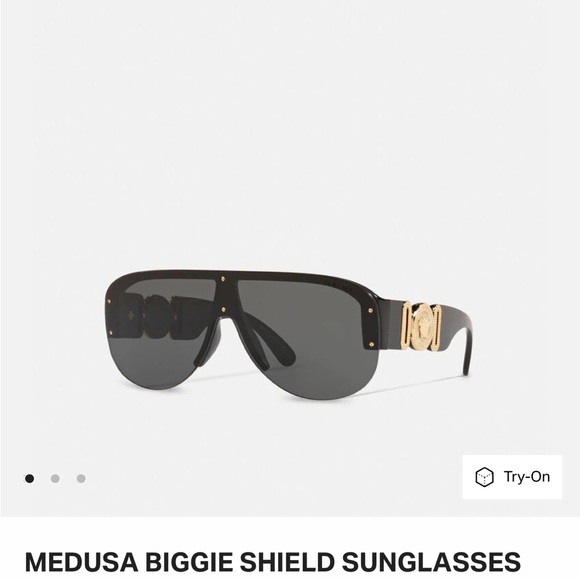 Versace Medusa Biggie Shield Sunglasses